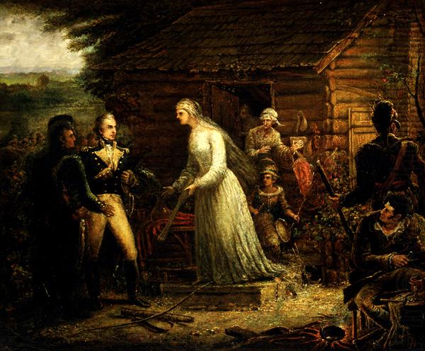 John Blake White Mrs. Motte Directing Generals Marion and Lee to Burn Her Mansion by John Blake White china oil painting image